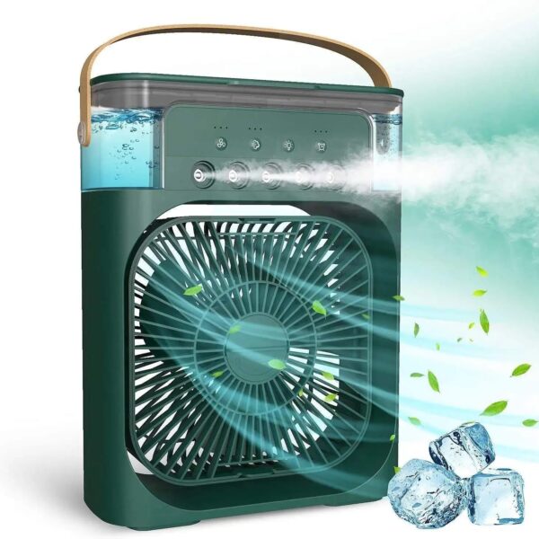 Air Conditioner, Mini Evaporative Air Cooler with 7 Colors LED Light