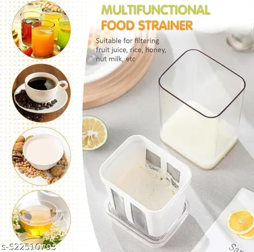 Yogurt & Curd Maker with Fine Mesh Strainer – 1100ml