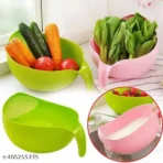 Product Name: Multi-Purpose Strainer & Washer Bowl for Rice, Fruits & Vegetables – Pack of 2 | Unbreakable Kitchen Tool & Food Strainer 🥗 Description: Simplify your kitchen chores with this Multi-Purpose Strainer Bowl, specially designed for efficient washing, draining, and straining of rice, fruits, vegetables, pasta, and more. Made from high-quality unbreakable plastic, this bowl is a must-have kitchen gadget that combines convenience, durability, and modern design in one! 🌟 Key Features: ✅ 2-in-1 Design – Wash & Strain Easily Built-in strainer holes on one side let you rinse and drain without spilling food. ✅ Durable & Unbreakable Material Made from premium-grade, BPA-free plastic, it's tough enough for everyday kitchen use. ✅ Ergonomic Handle Easy-to-grip handle ensures comfortable handling while pouring or washing. ✅ Spill-Proof, Mess-Free Rinsing Perfectly angled to filter out water while keeping contents inside. ✅ Multi-Functional Use Ideal as a rice washer, fruit basket, vegetable strainer, pasta drainer, and more. ✅ Compact & Lightweight Easy to store, clean, and carry – perfect for modern Indian kitchens. 📦 Package Contains: 2 x Multi-Purpose Strainer Bowls (Random Colors) 🍅 Ideal For: Washing rice, dal, pulses Cleaning fruits and vegetables Straining pasta or noodles Soaking grains or sprouts Bring ease and hygiene to your kitchen – one rinse at a time! Perfect choice for every home chef who loves a clean and efficient cooking space.
