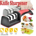 3-Stage Kitchen Knife Sharpener – Stainless Steel Blade Sharpening Tool