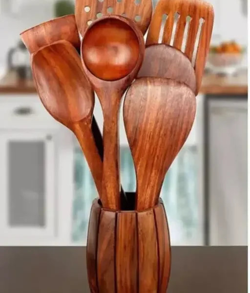 Wooden Spoon Set of 7 – Classic Cooking Utensils