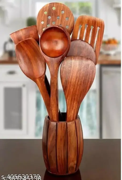 Wooden Spoon Set of 7 – Classic Cooking Utensils