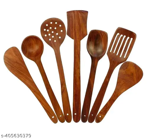 Wooden Spoon Set of 7 – Classic Cooking Utensils